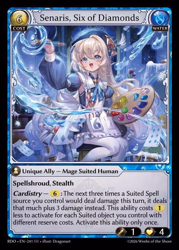 Senaris, Six of Diamonds - Super Rare (241)