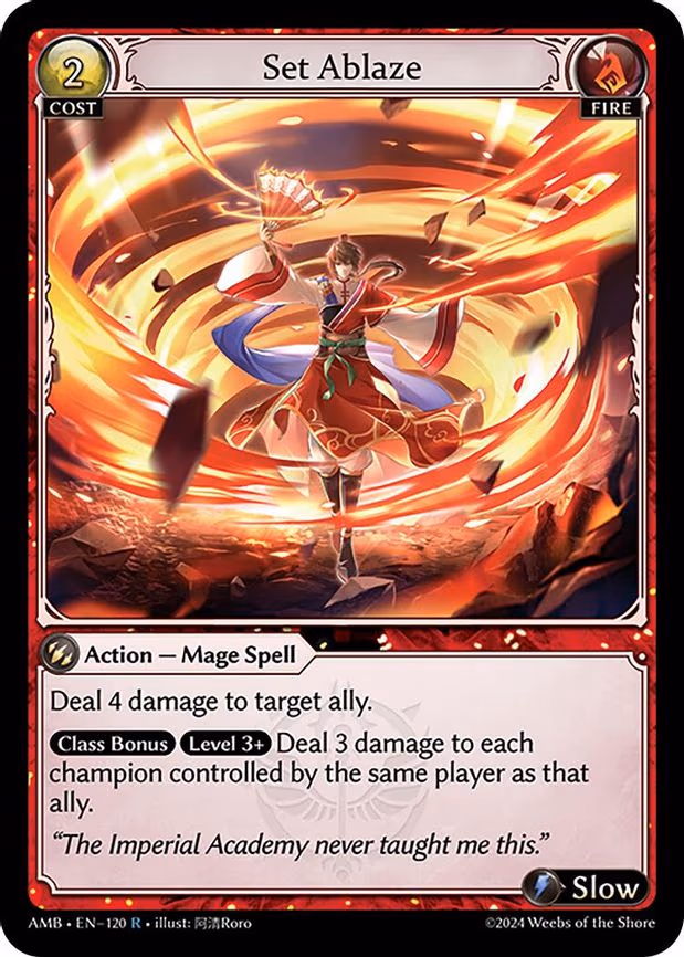 Set Ablaze - Rare (120)