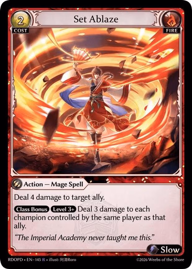 Set Ablaze - Rare (145)