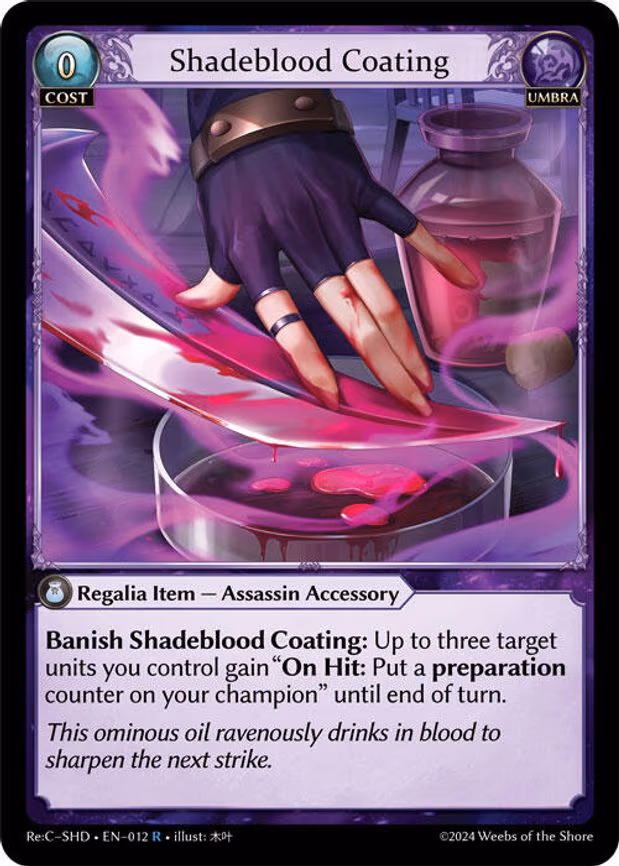 Shadeblood Coating