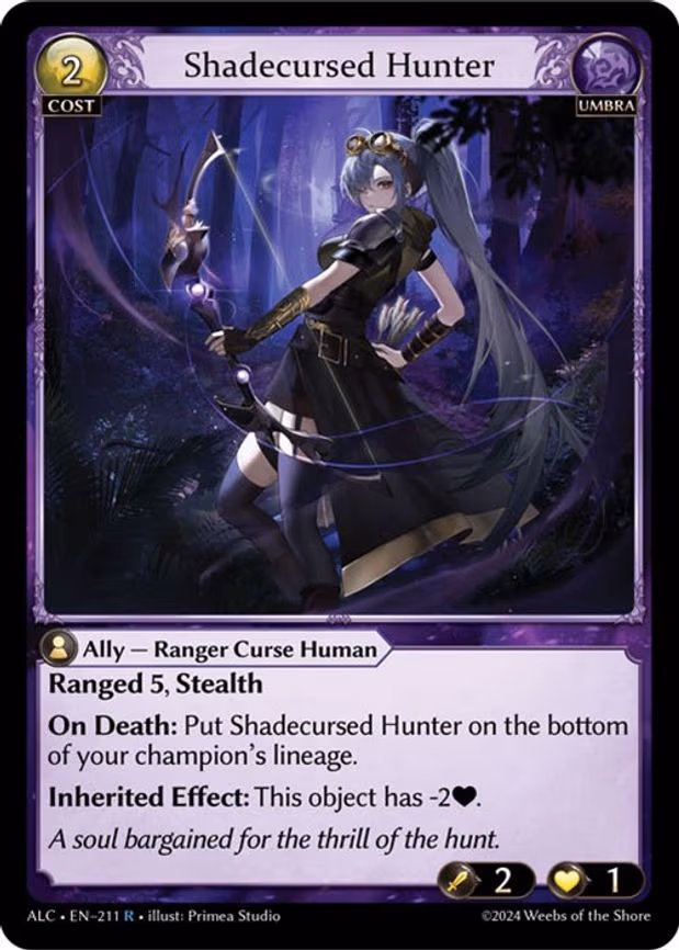Shadecursed Hunter - Rare (211)