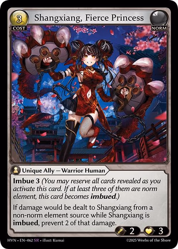Shangxiang, Fierce Princess - Super Rare (062)
