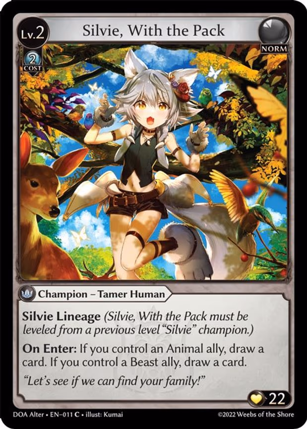 Silvie, With the Pack