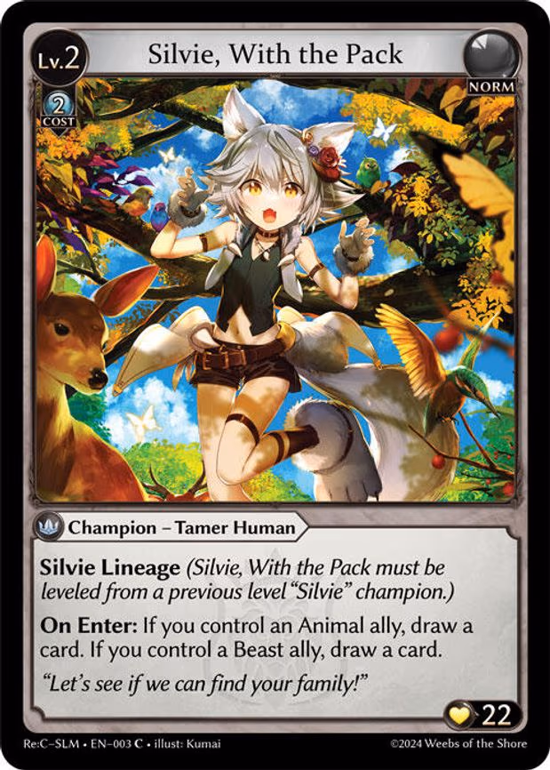 Silvie, With the Pack