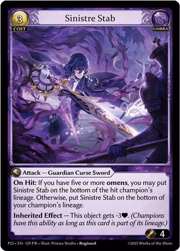 Sinistre Stab - Promo (129)