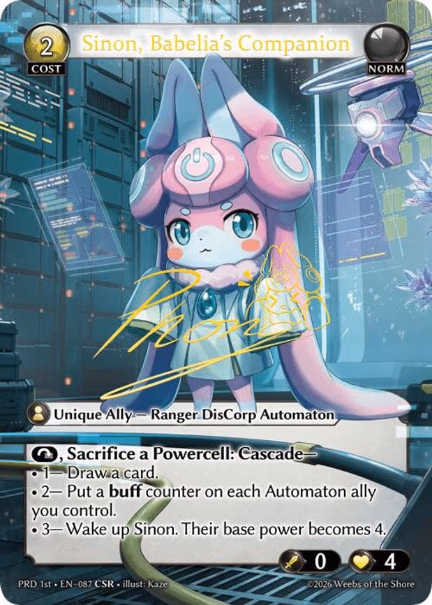 Sinon, Babelia's Companion - Collector Super Rare (087)