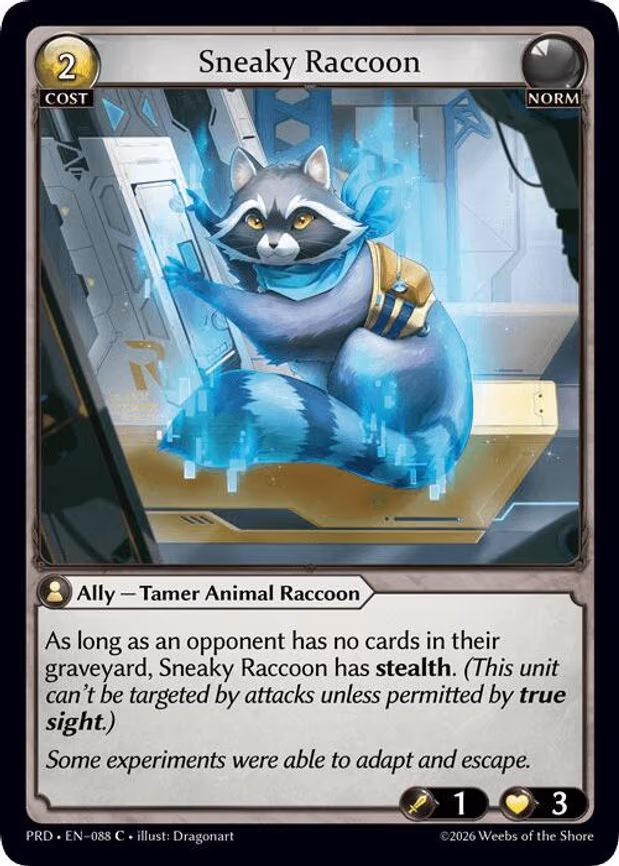 Sneaky Raccoon - Common (088)