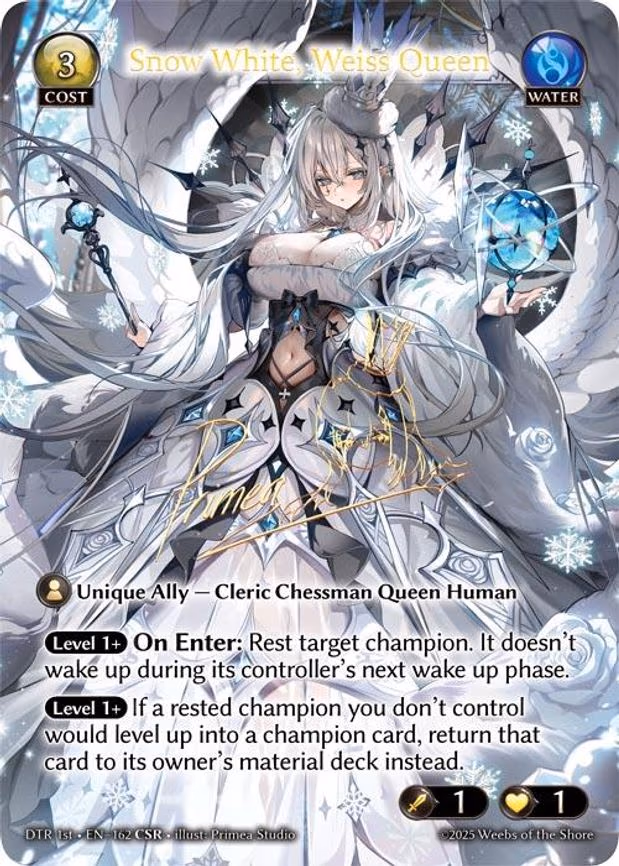 Snow White, Weiss Queen - Collector Super Rare (162)