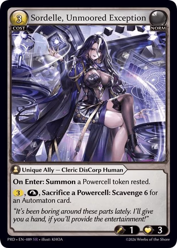 Sordelle, Unmoored Exception - Super Rare (089)
