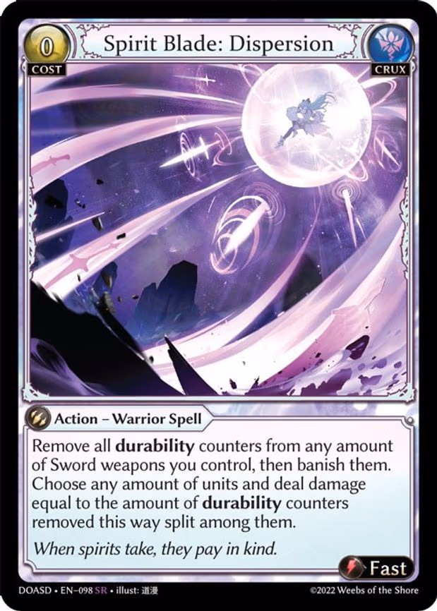 Spirit Blade: Dispersion - Super Rare (098)