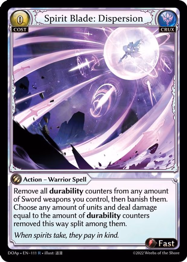 Spirit Blade: Dispersion - Super Rare (111)