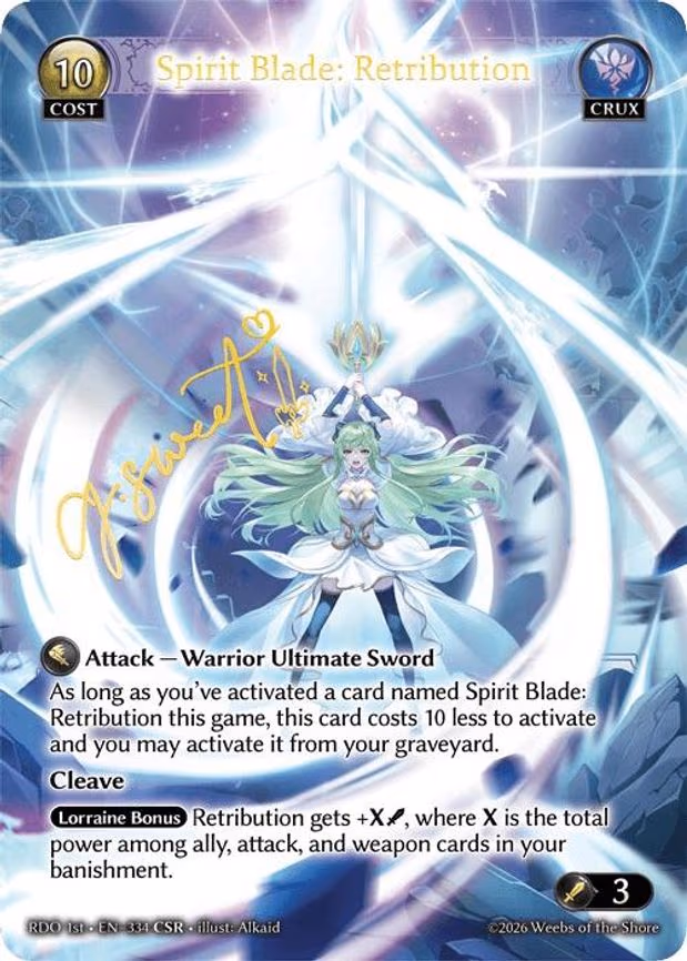 Spirit Blade: Retribution - Collector Super Rare (334)