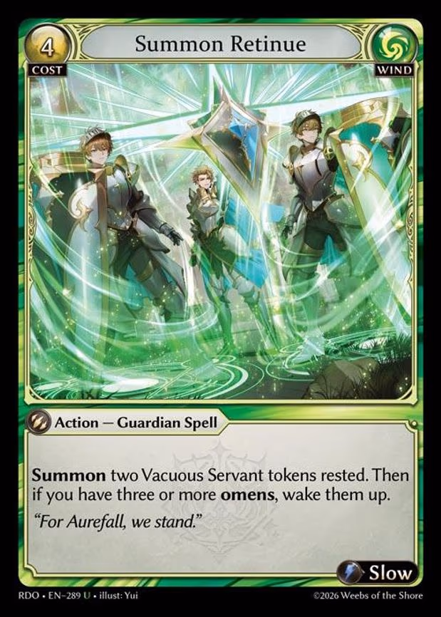 Summon Retinue - Uncommon (289)