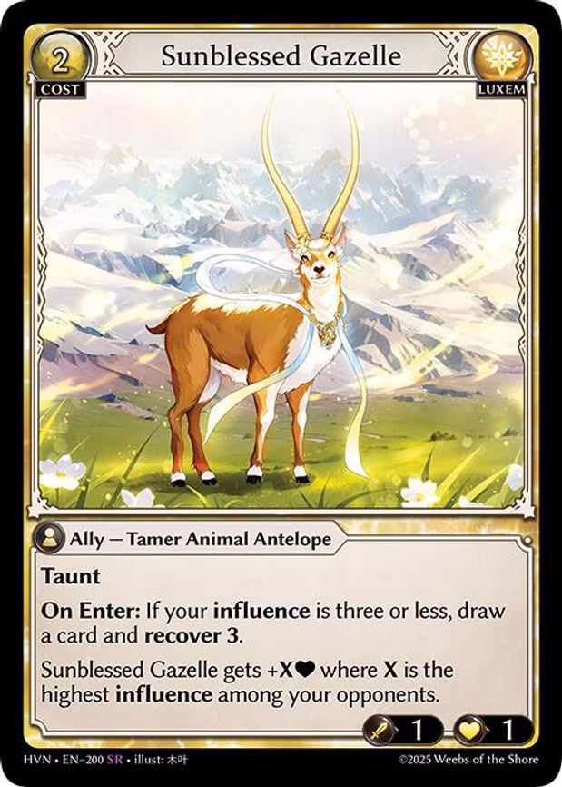 Sunblessed Gazelle - Super Rare (200)