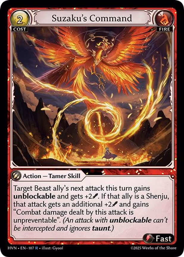Suzaku's Command - Rare (107)