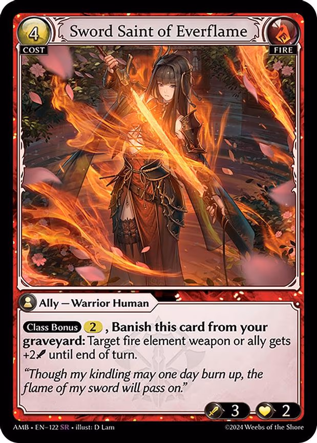 Sword Saint of Everflame - Super Rare (122)