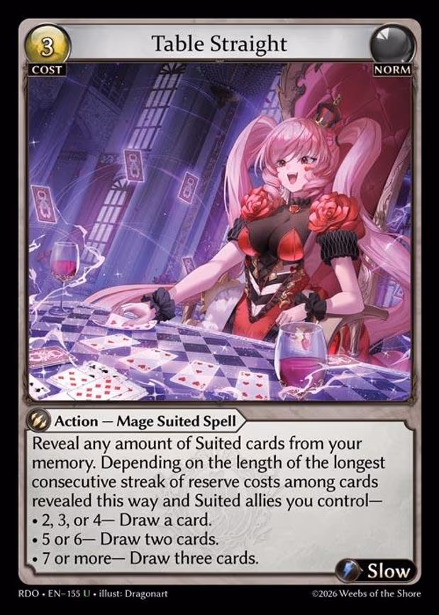 Table Straight - Uncommon (155)