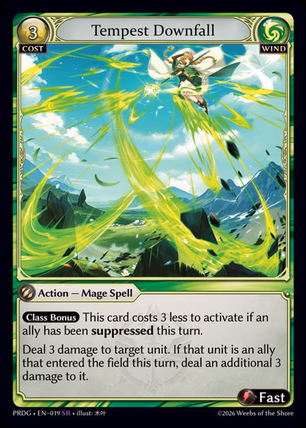 Tempest Downfall - Super Rare (019)