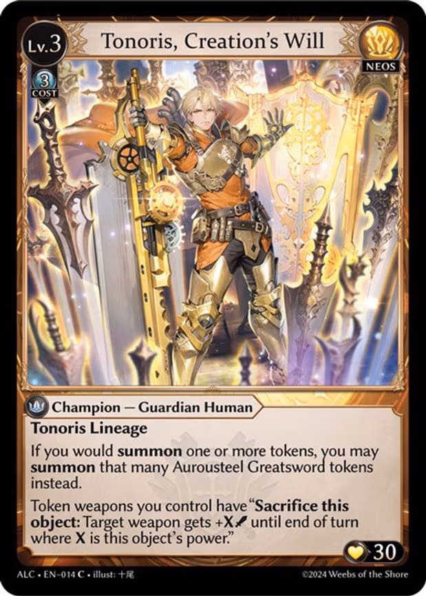 Tonoris, Creation's Will - Common (014)