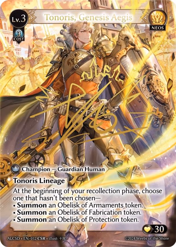 Tonoris, Genesis Aegis - Collector Super Rare (012)