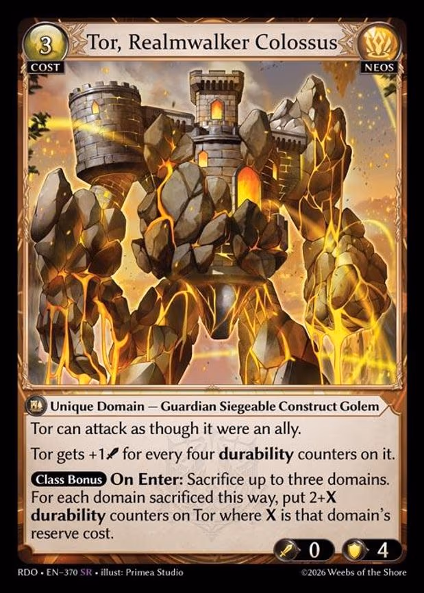 Tor, Realmwalker Colossus - Super Rare (370)