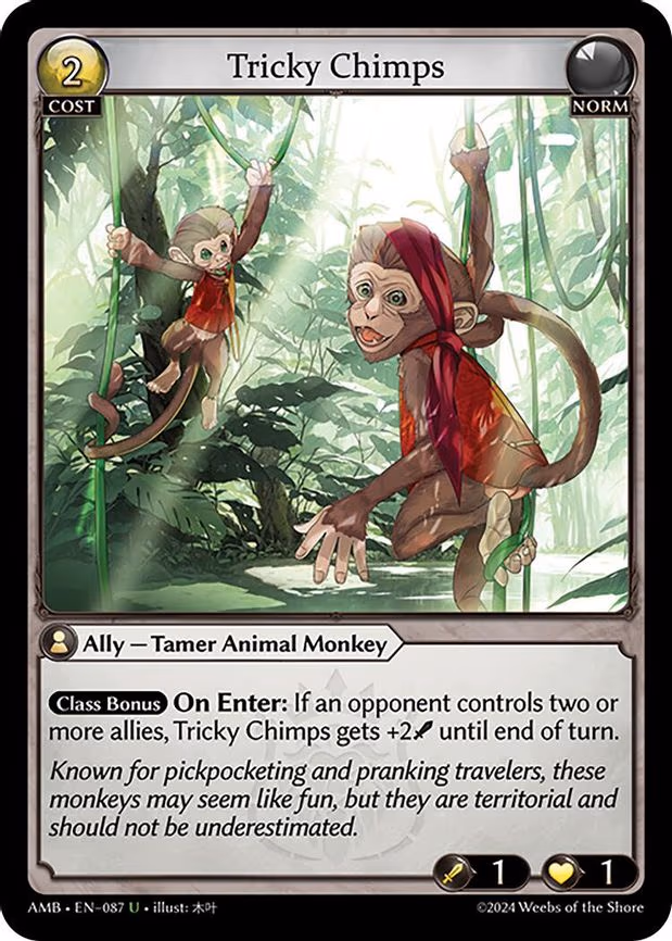 Tricky Chimps - Uncommon (087)