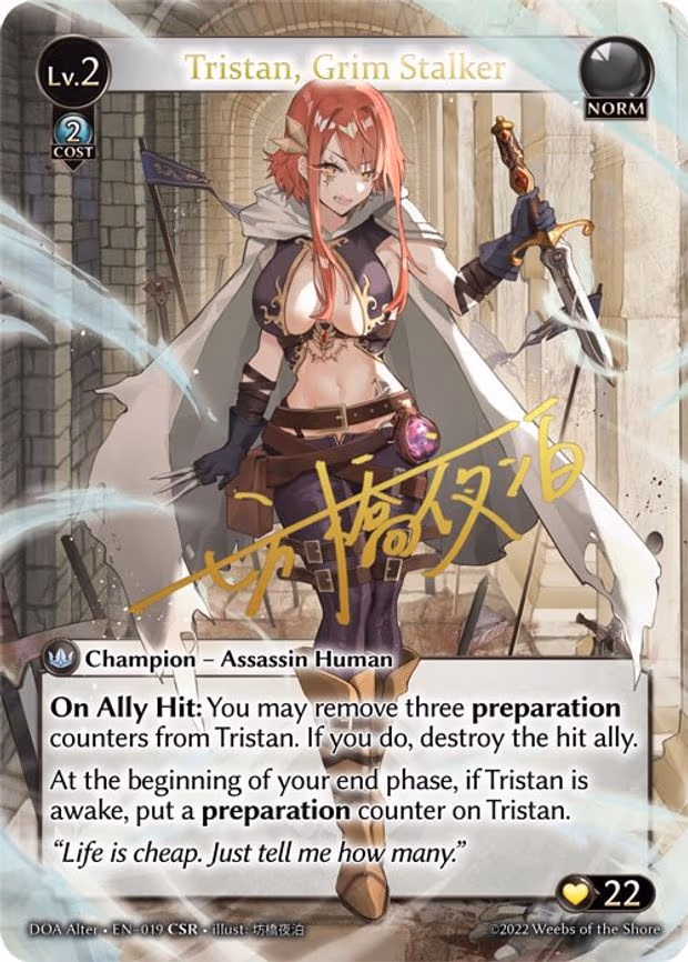 Tristan, Grim Stalker