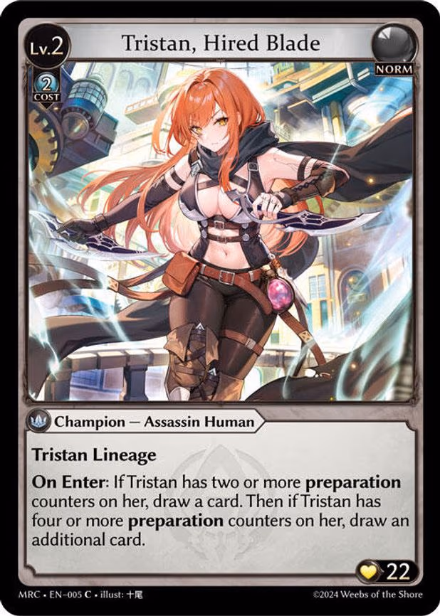Tristan, Hired Blade