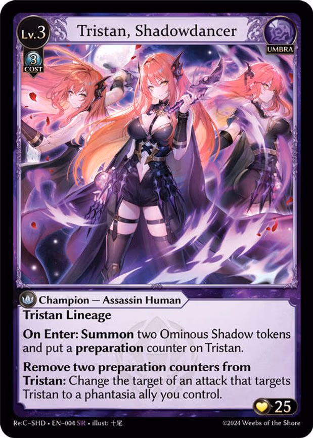 Tristan, Shadowdancer - Super Rare (004)