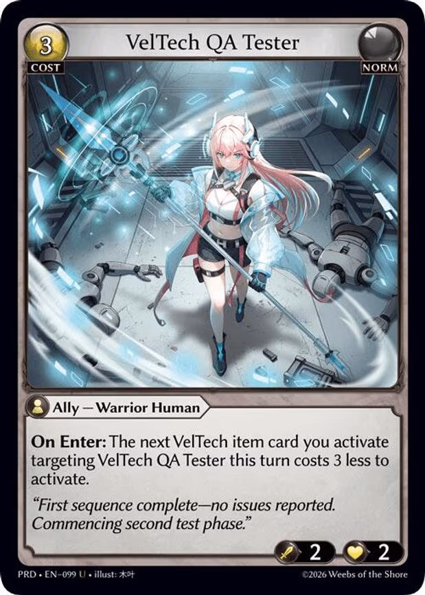 VelTech QA Tester - Uncommon (099)