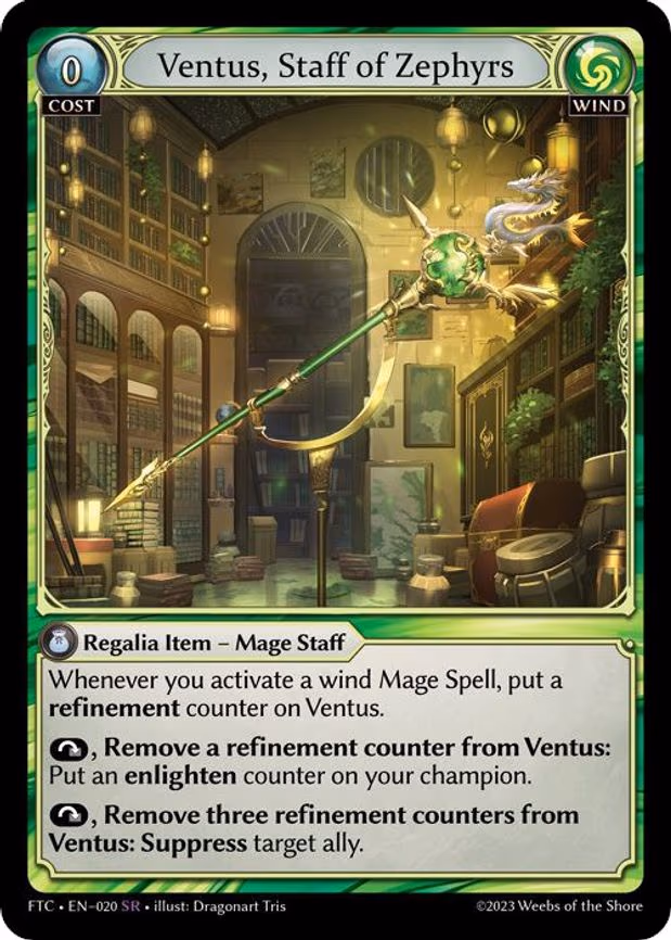 Ventus, Staff of Zephyrs - Super Rare (020)