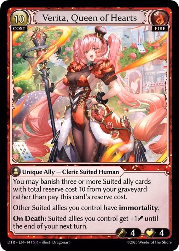 Verita, Queen of Hearts - Super Rare (141)