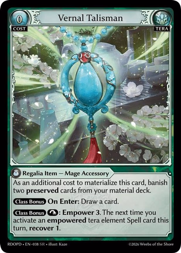 Vernal Talisman - Super Rare (038)