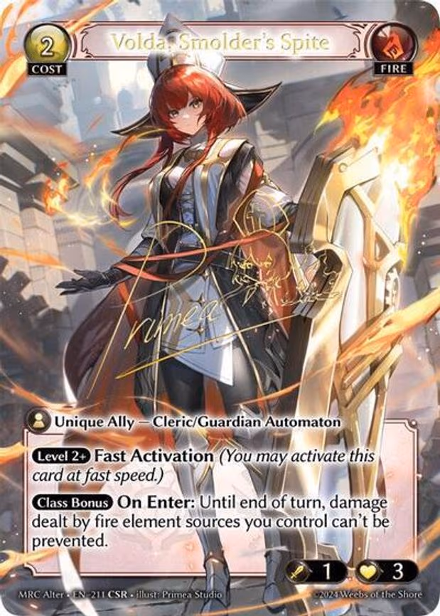 Volda, Smolder's Spite - Collector Super Rare (211)