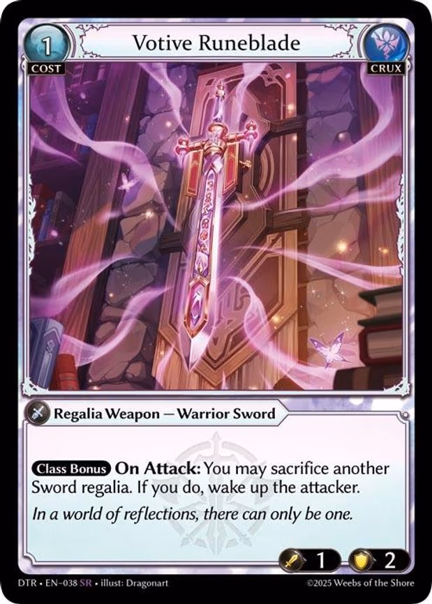 Votive Runeblade - Super Rare (038)
