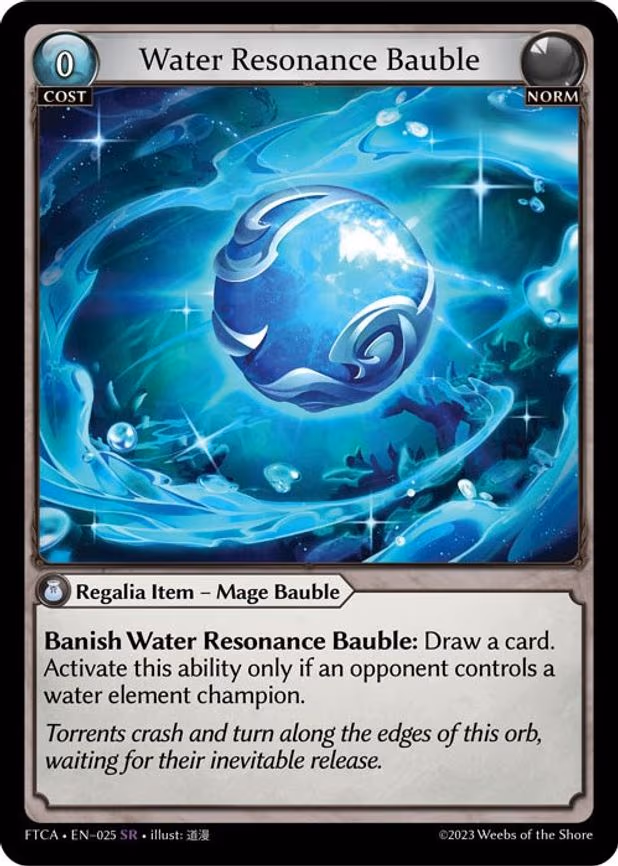 Water Resonance Bauble - Super Rare (025)