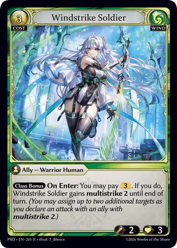 Windstrike Soldier - Rare (205)