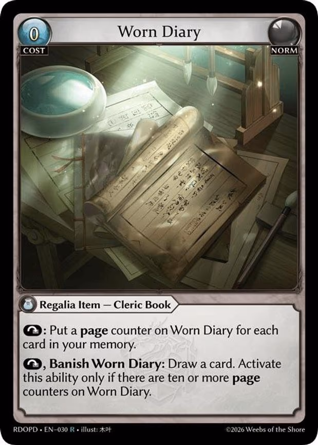Worn Diary - Rare (030)
