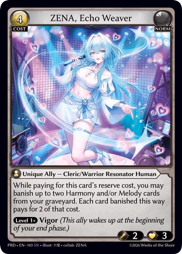 ZENA, Echo Weaver - Super Rare (103)