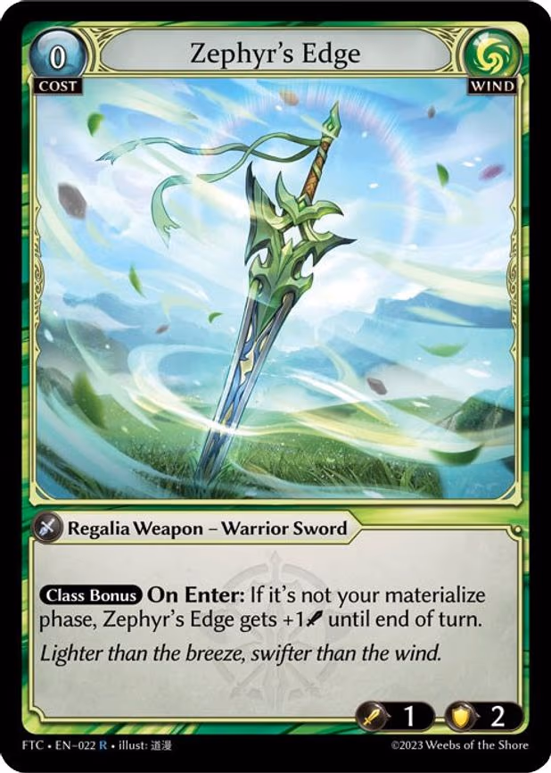 Zephyr's Edge - Rare (022)