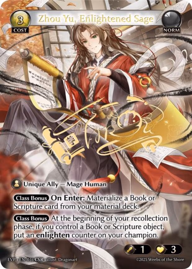 Zhou Yu, Enlightened Sage