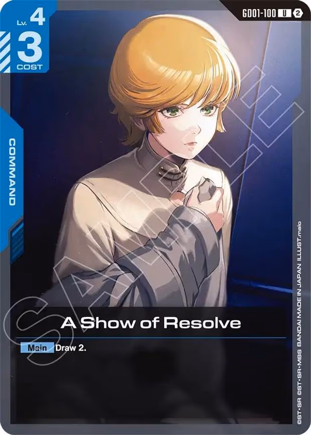 A Show of Resolve
