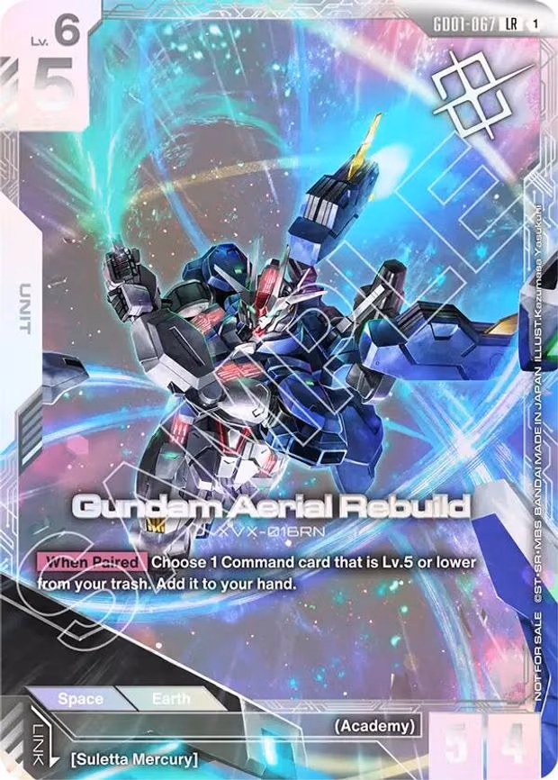 Gundam Aerial Rebuild (Newtype Challenge 2025 Mission1) - Legend Rare (GD01-067)
