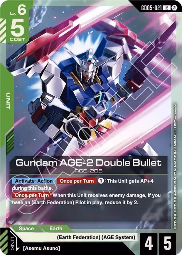 Gundam AGE-2 Double Bullet - Rare (GD05-021)