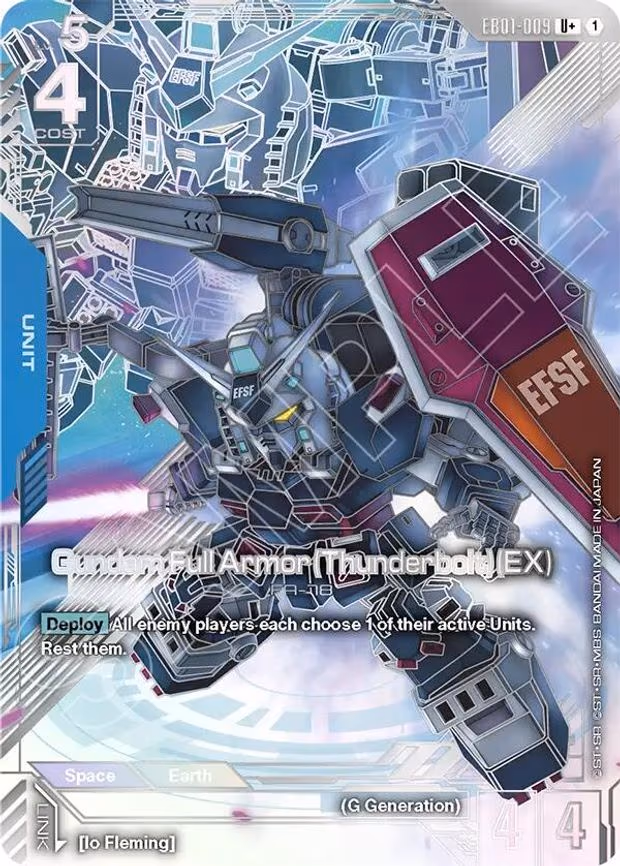 Gundam Full Armor (Thunderbolt) (EX) (U+) - U+ (EB01-009)