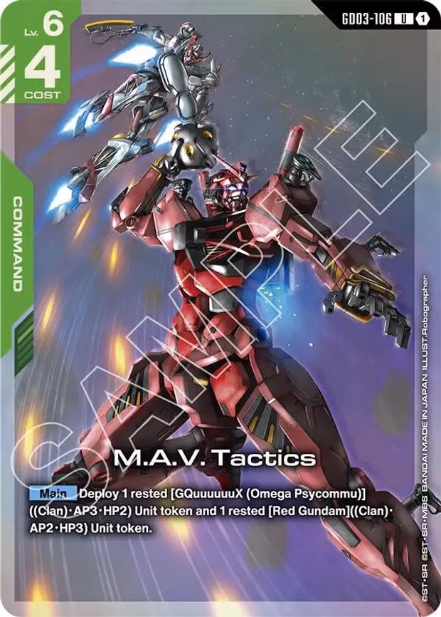 M.A.V. Tactics (Premium Card Collection Gundam Assemble) - Uncommon (GD03-106)