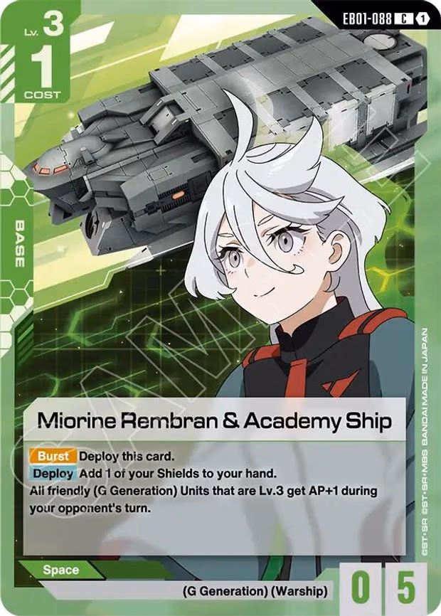 Miorine Rembran & Academy Ship - Common (EB01-088)