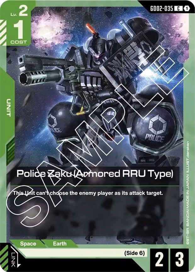 Police Zaku (Armored RRU Type) - Common (GD02-035)