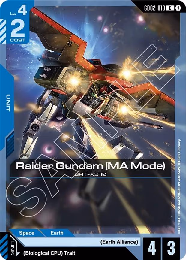 Raider Gundam (MA Mode) - Common (GD02-019)
