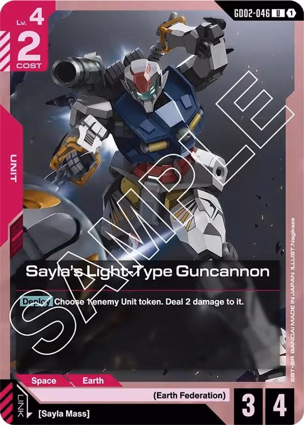 Sayla's Light-Type Guncannon - Uncommon (GD02-046)